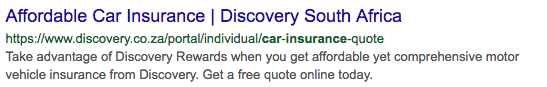 discovery current google result snippet